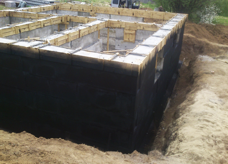 Фундамент ч. дом г. Арзамас 2015 г